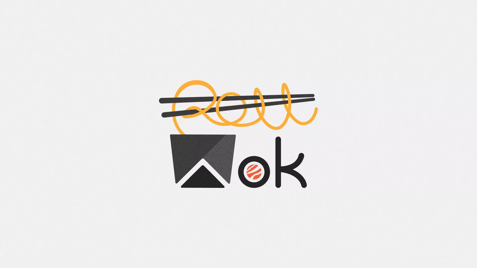 Разработка логотипа в Гагарине для суши-бара «Roll Wok Club»